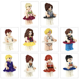 Bulk 10 City Girl Minifigures Community City Mini Figures Building Bricks - A2ZOZMALL