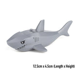 Shark Animal Minifigures Set 3 Large 1 Small Shark Mini Figures - A2ZOZMALL
