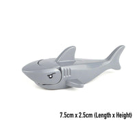 Shark Animal Minifigures Set 3 Large 1 Small Shark Mini Figures - A2ZOZMALL