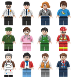 Bulk 12 City Minifigures Community City Building Block Bricks - A2ZOZMALL