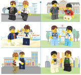 Bulk 12 City Minifigures Community City Building Block Bricks - A2ZOZMALL
