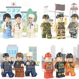 Bulk 12 City Minifigures Community City Building Block Bricks - A2ZOZMALL
