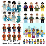 Bulk 8 City Minifigures Lego Compatible
