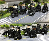 12 Pcs Police SWAT Minifigures with Weapons Pack - A2ZOZMALL