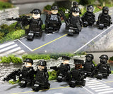12 Pcs Police SWAT Minifigures with Weapons Pack - A2ZOZMALL
