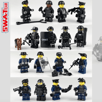 16 Pcs Special Unit SWAT Police Officers Minifigures with Weapon Pack - A2ZOZMALL