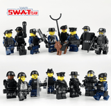 16 Pcs Special Unit SWAT Police Officers Minifigures with Weapon Pack - A2ZOZMALL