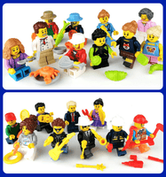 Bulk 20 Minifigures City Community People with Accessories - A2ZOZMALL