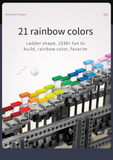 Technical Creative Toys Motorised Rainbow Stepper Model Building Blocks Assembly Bricks Kids Gifts