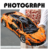 Technical Motorized 1:8 McLarens P1 Hypercar Building Block Set Lego Compatible