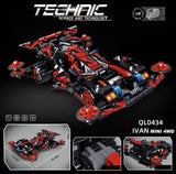 Mini 4WD Race Car Kit Technic Pull Back and Go Toy Gift - A2ZOZMALL
