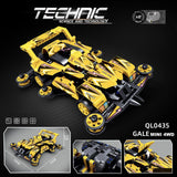 Mini 4WD Race Car Kit Technic Pull Back and Go Toy Gift - A2ZOZMALL