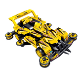 Mini 4WD Race Car Kit Technic Pull Back and Go Toy Gift - A2ZOZMALL