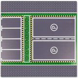 Lego City Road Baseplate with Parking Lot for City Town